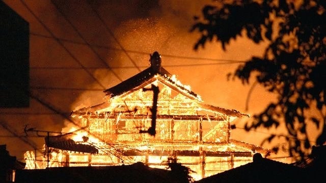 В Японии сгорел замок Сюри входящий в Список объектов Всемирного наследия ЮНЕСКО