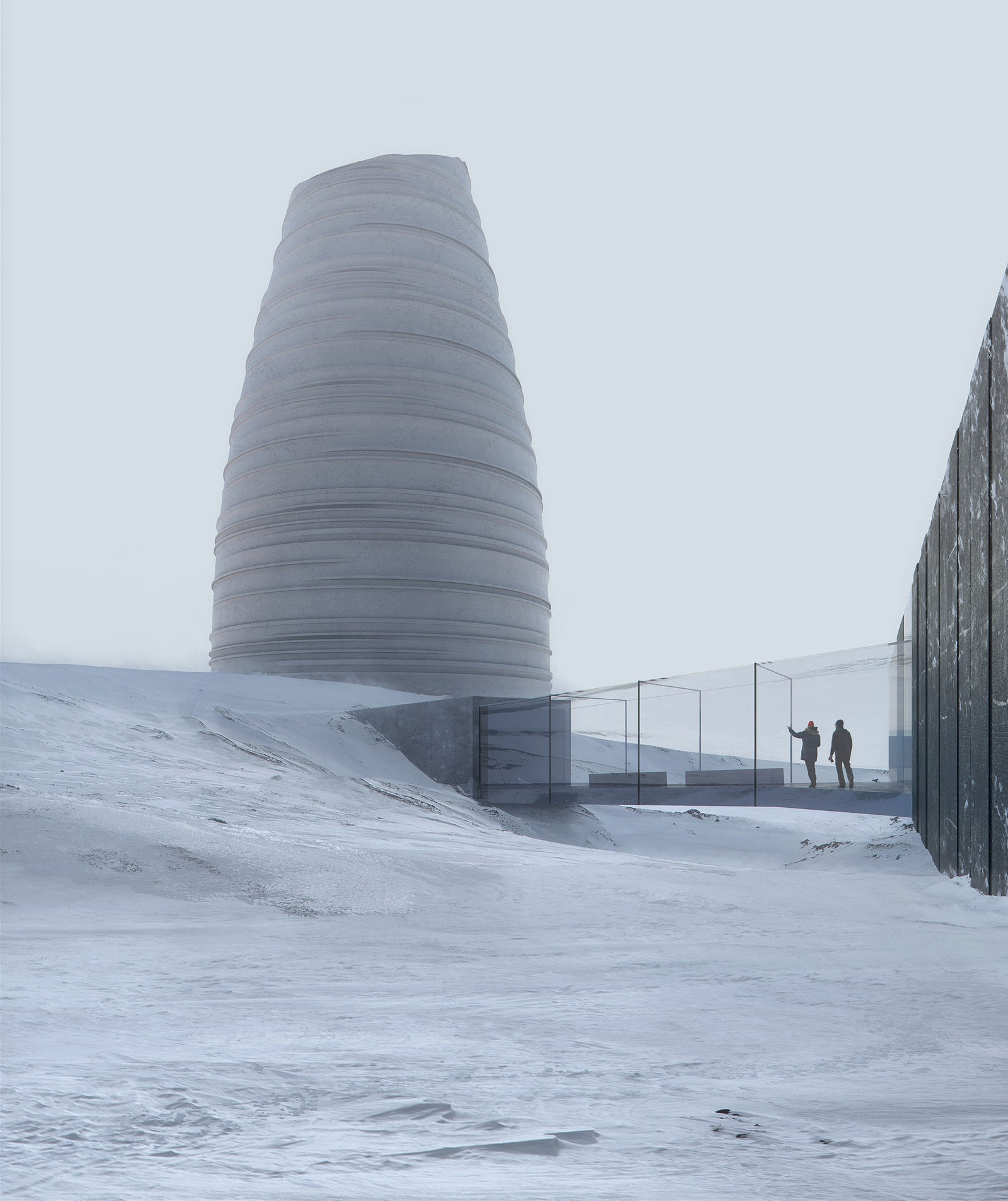 Бюро Snøhetta представило проект выставочного центра для Арктического мирового архива