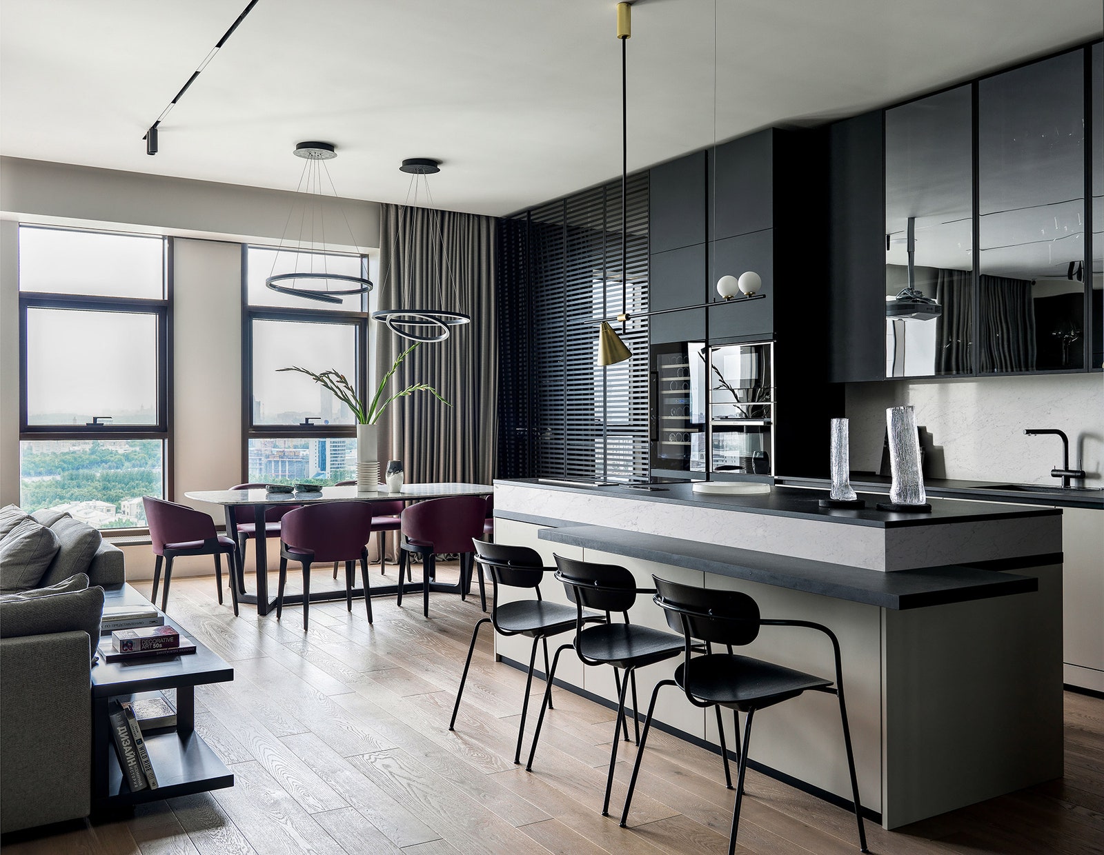 Дизайн интерьера квартиры 160 м² в ЖК “Моне”