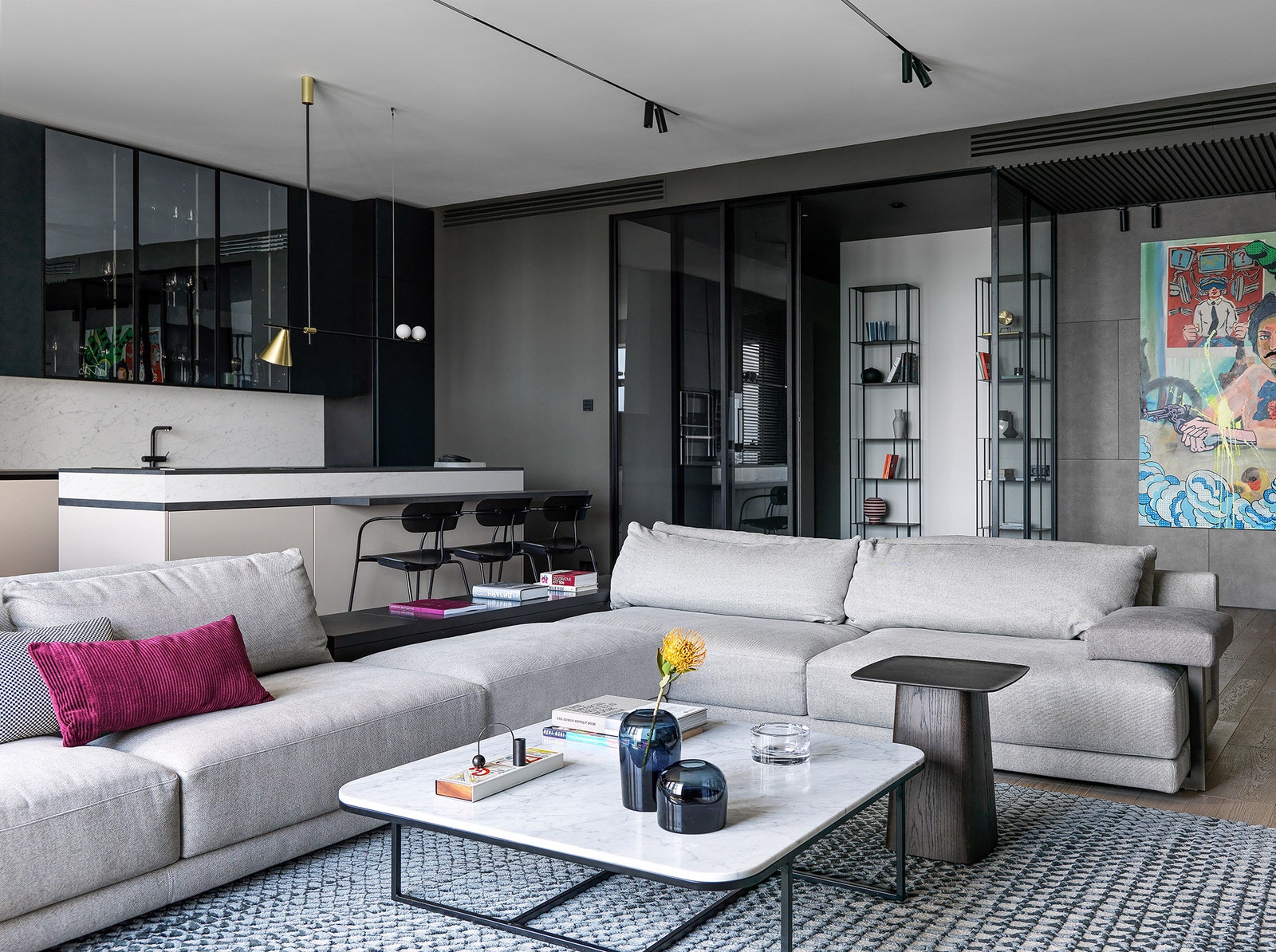 Дизайн интерьера квартиры 160 м² в ЖК “Моне”