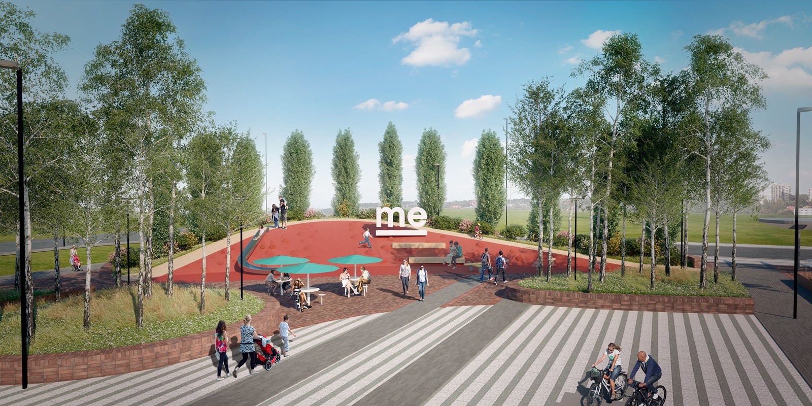 Проект двора в ЖК “Метрополия” 2018 год.