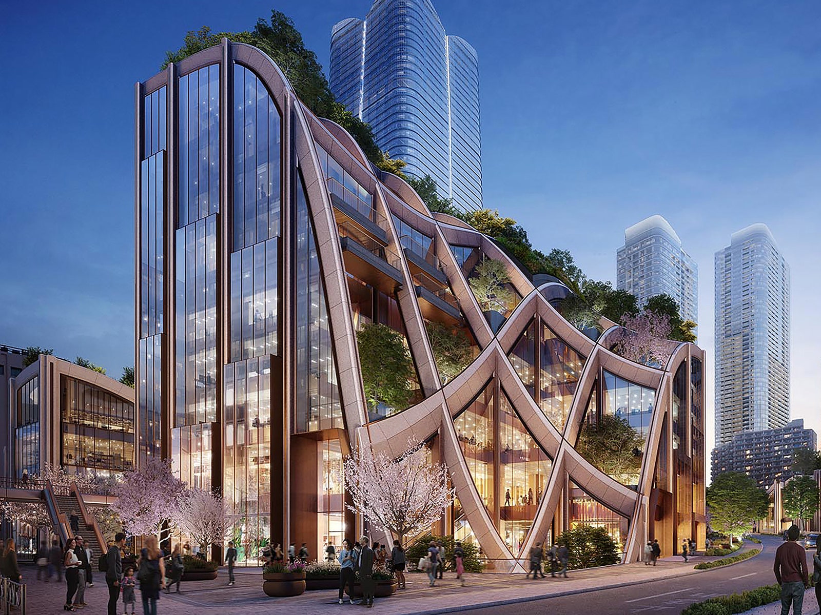 Heatherwick Studio построит в Токио гигантскую перголу с живыми растениями