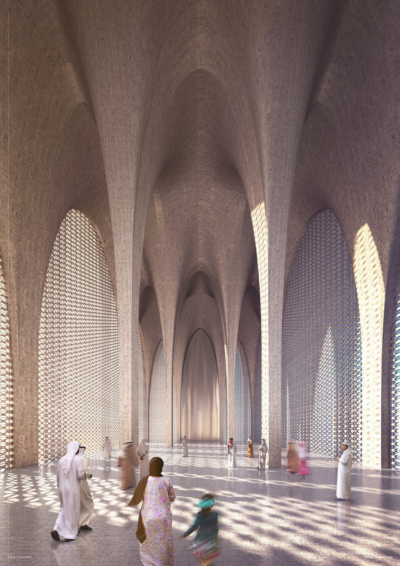 Церковь мечеть и синагога комплекс в АбуДаби по проекту Дэвида Аджайе