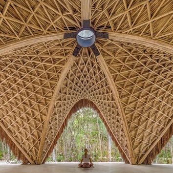 Бамбуковый павильон в джунглях Мексики
