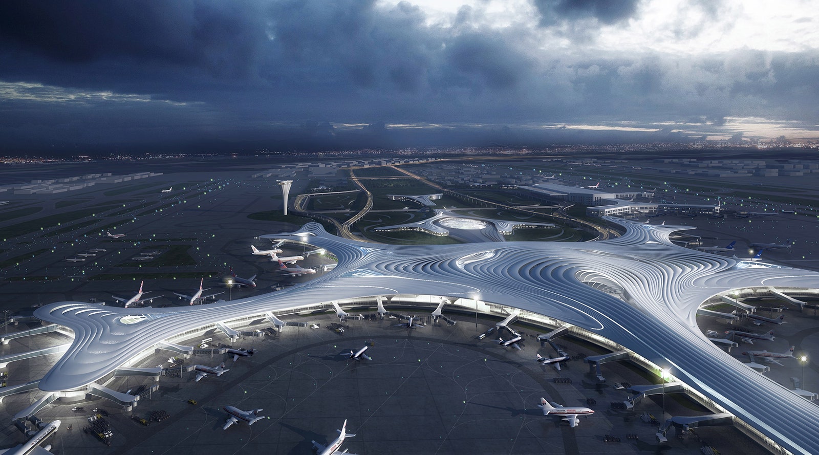 MAD Architects построит в аэропорту Харбина терминал в форме снежинки