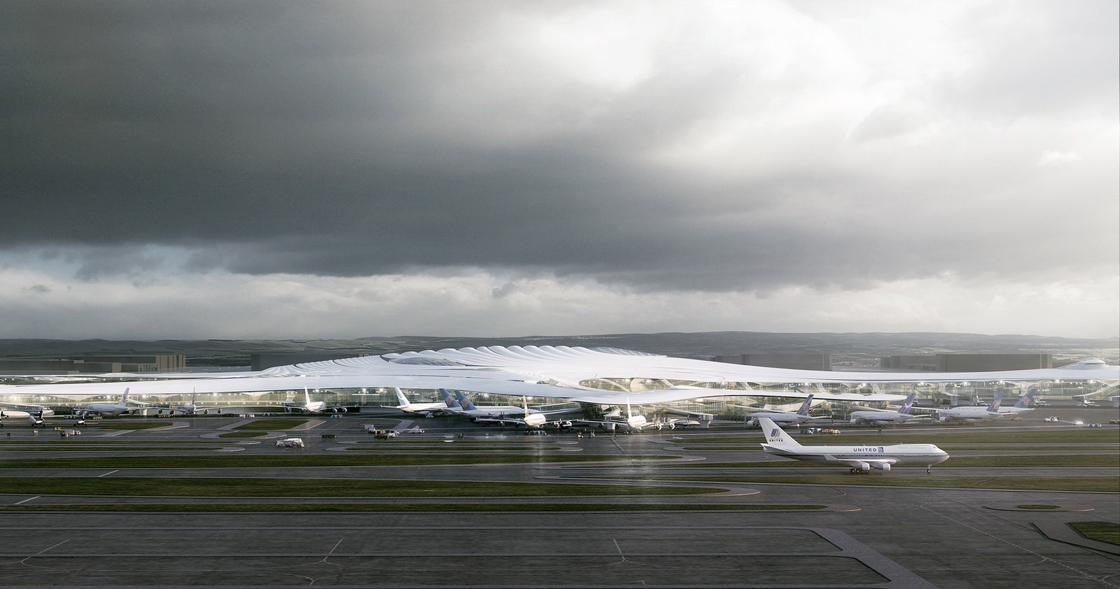 MAD Architects построит в аэропорту Харбина терминал в форме снежинки