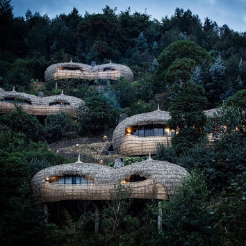 #отпускпообмену: виллы в Руанде с видом на вулканы