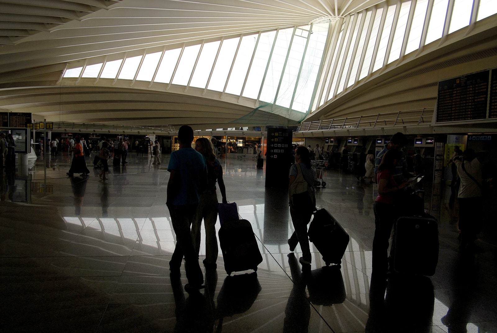 Металлические “ребра” аэропорта Бильбао.