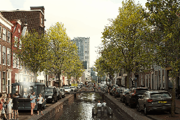 Бюро MVRDV показало, как может выглядеть Гаага с историческими каналами вместо дорог
