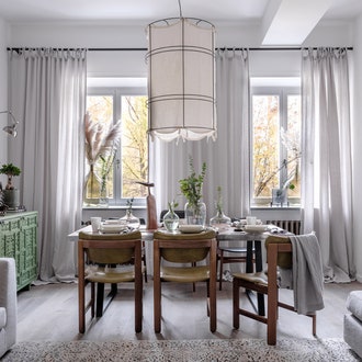 Квартира с элементами этнического стиля в Москве, 90 м²