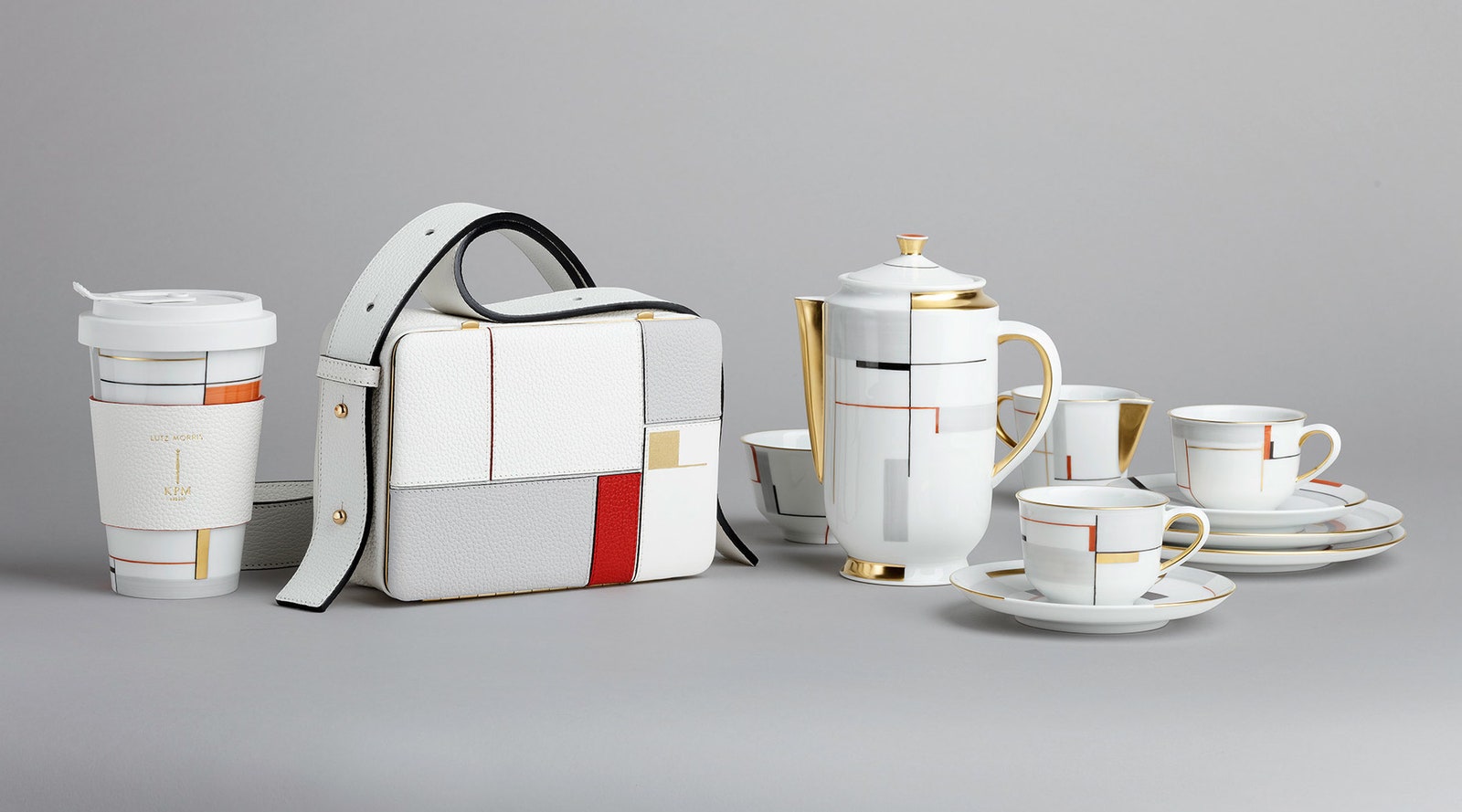 Коллекция фарфоровой посуды в стиле баухаус от Lutz Morris и KPM