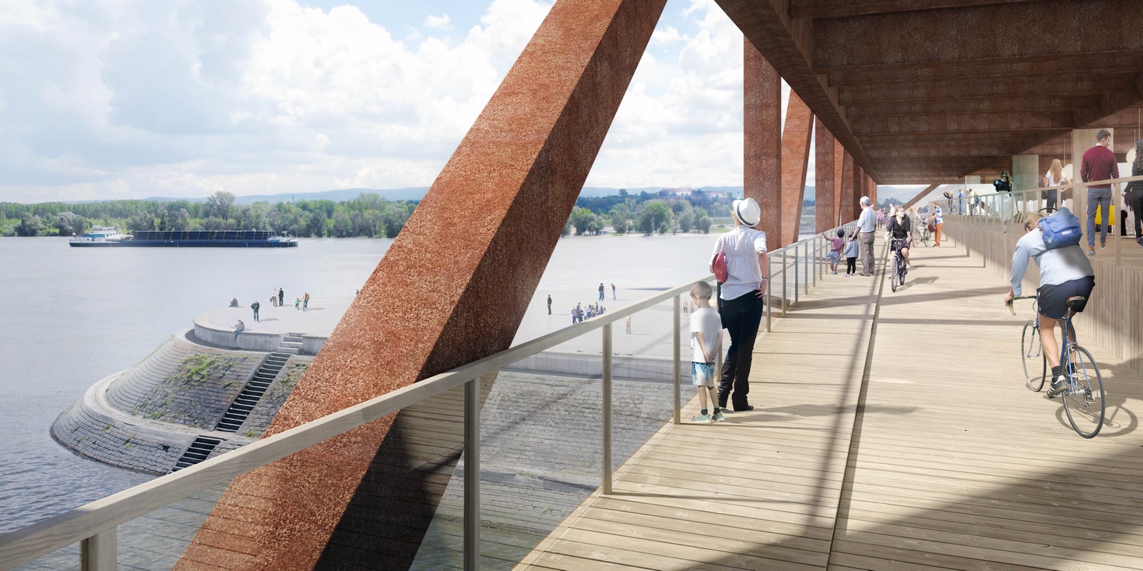 Проект многофункционального моста через Дунай