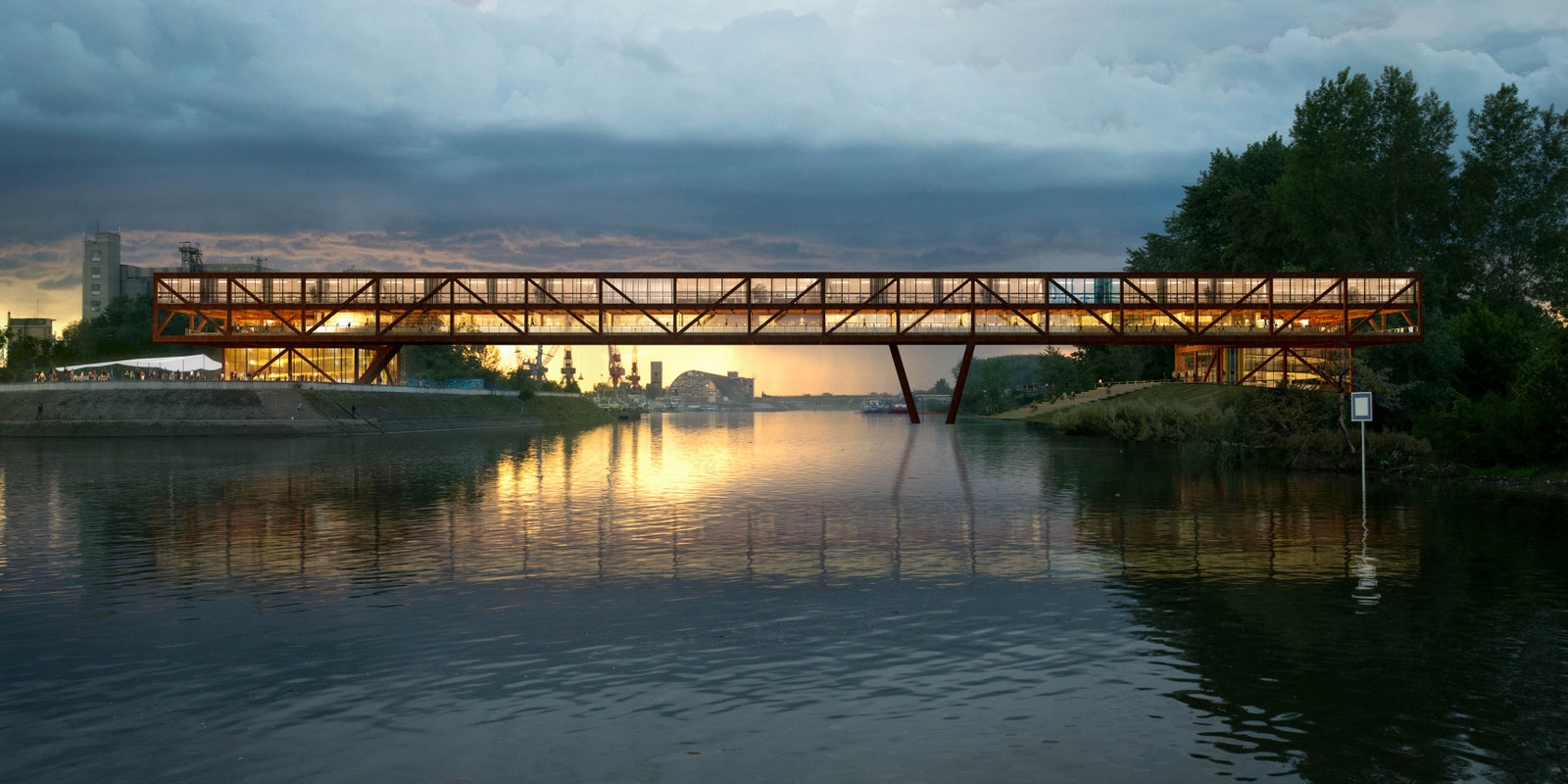 Проект многофункционального моста через Дунай