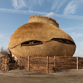 Птичья обсерватория в форме яйца в Нидерландах