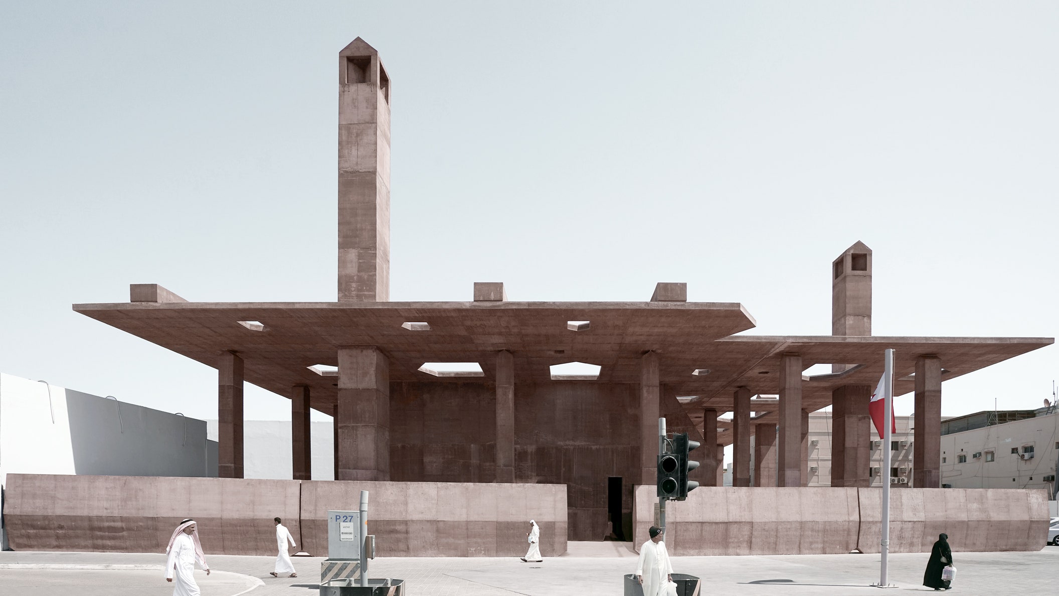 Бруталистский музей с руинами в Бахрейне