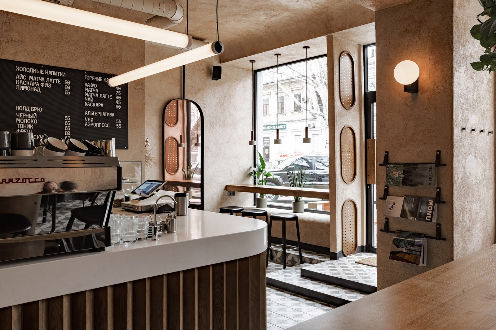 Интерьер новой кофейни в Одессе  дизайн одесского кафе Dailу от Sivak  Partners