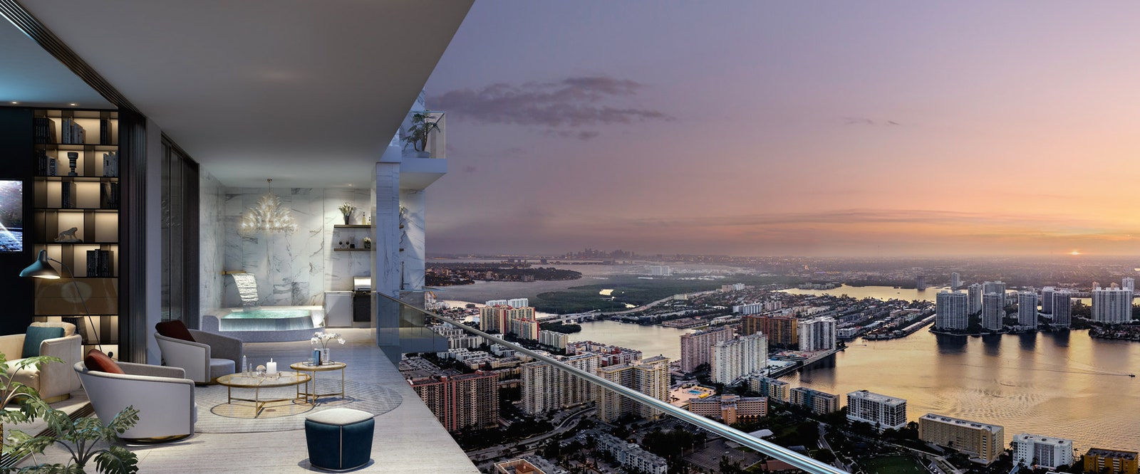 С Западной террасы проектируемого комплекса будет открываться вид на Майами.