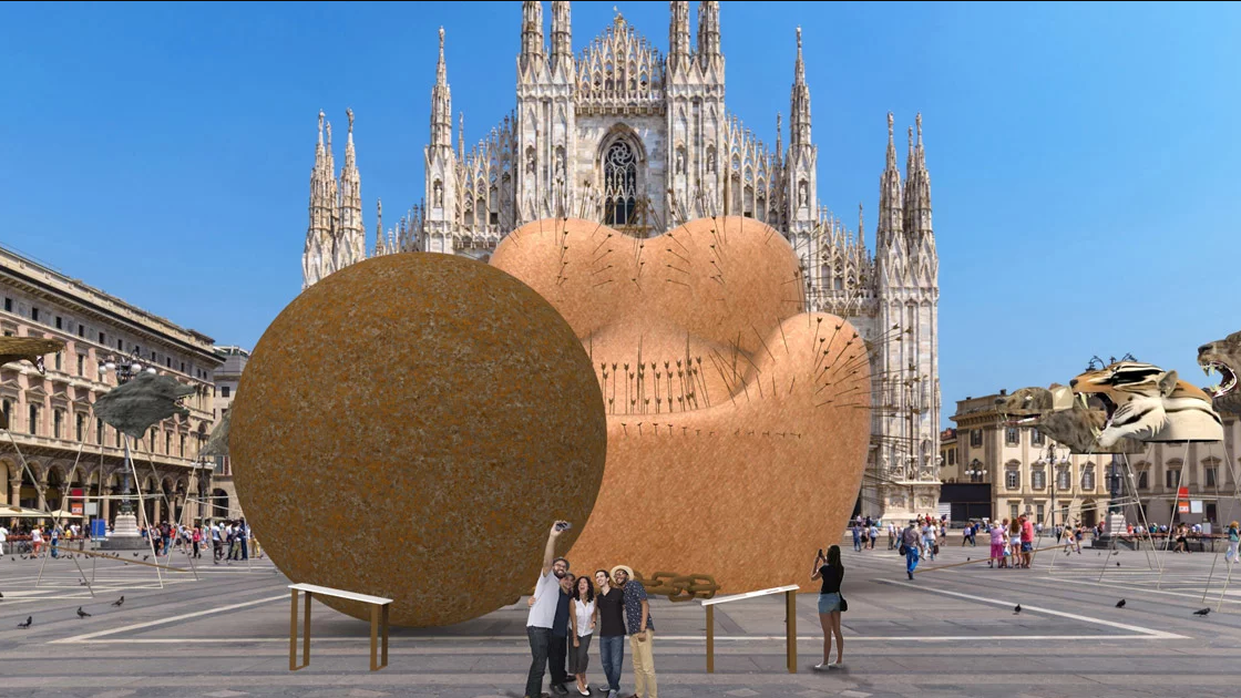 Инсталляция от Гаэтано Пеше в рамках Миланской недели дизайна