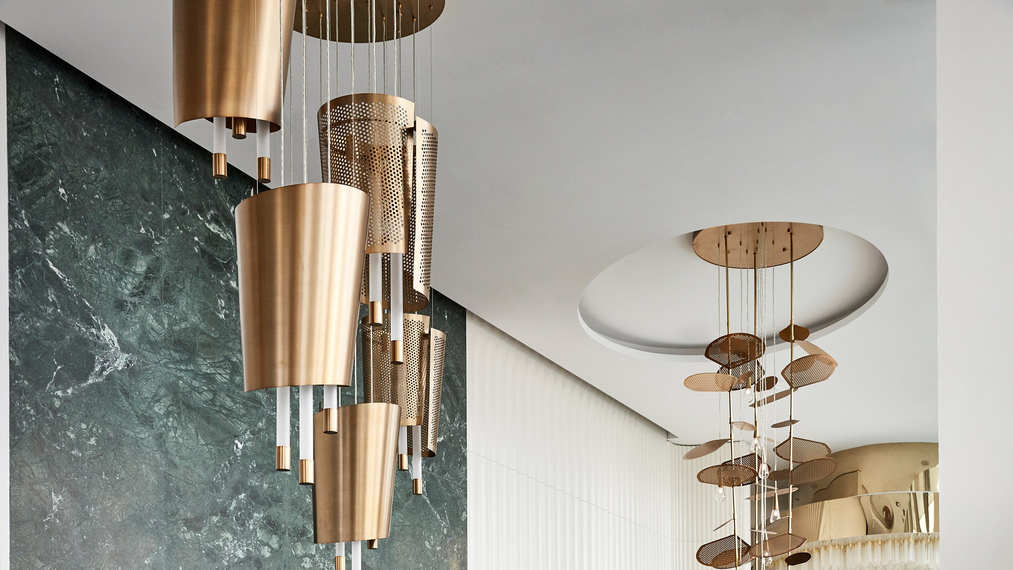 Дизайн интерьера изысканного ресторана в Австралии мрамор бархат и икра