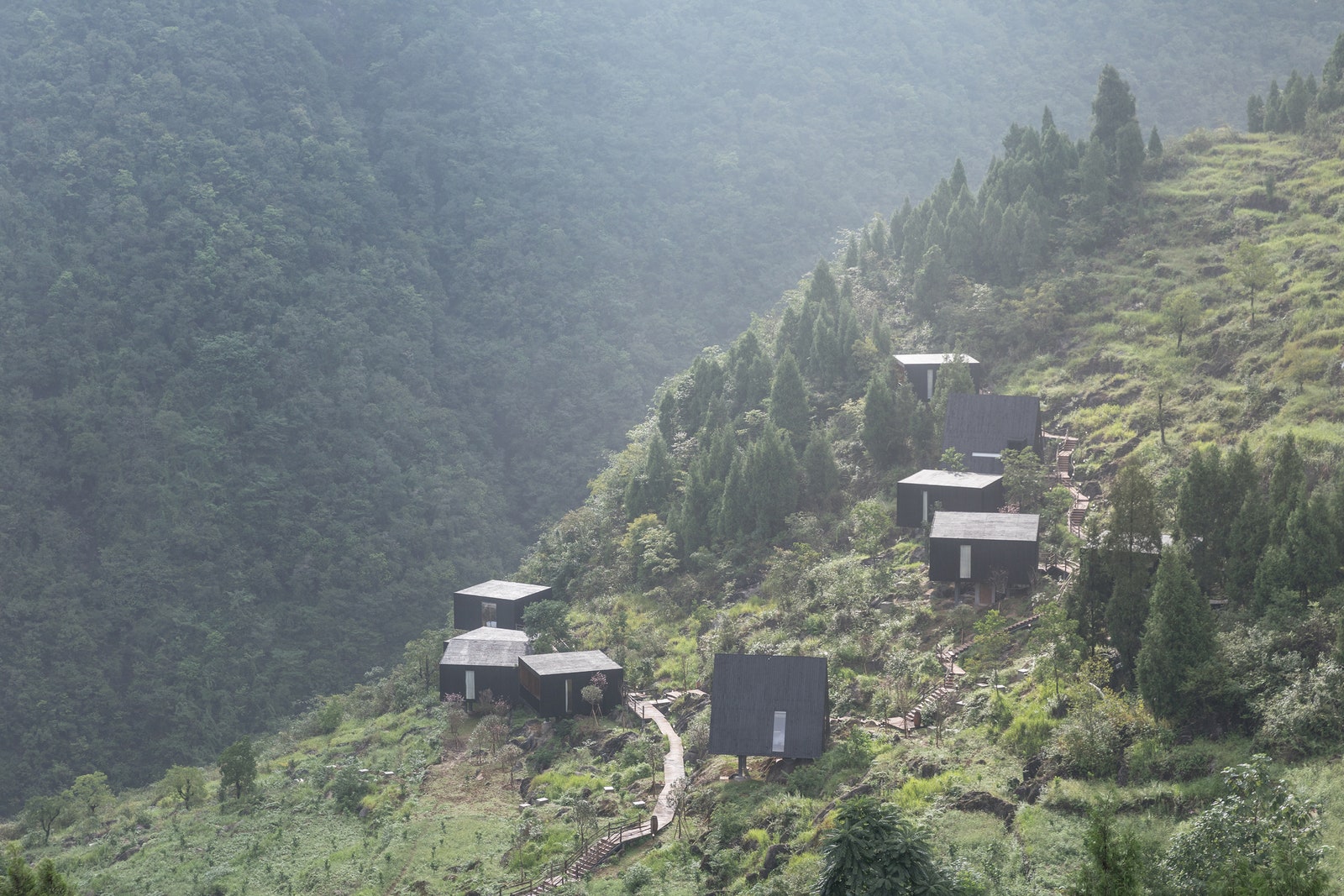 отпускпообмену уютные домики в уединенной китайской деревне