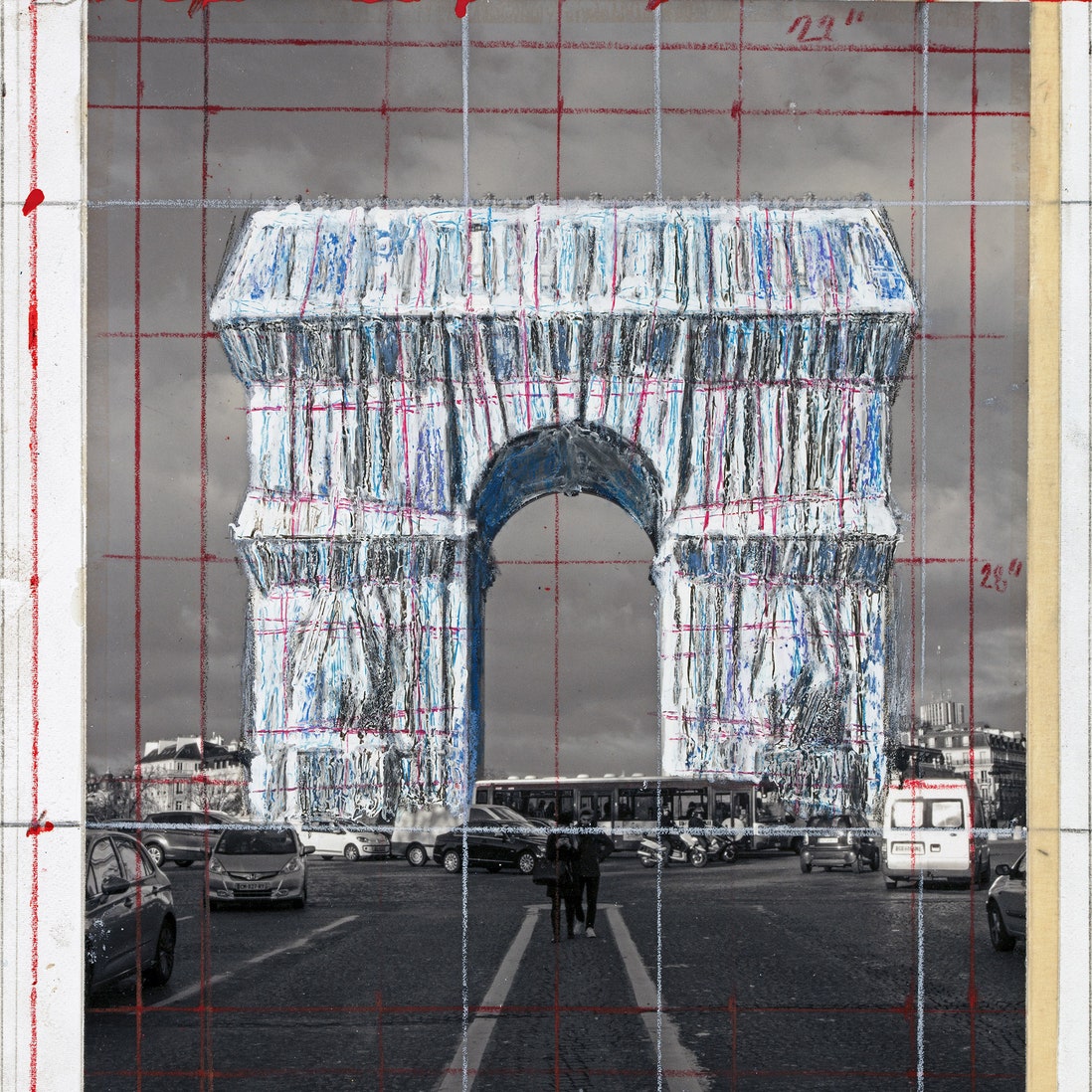Упакованная Триумфальная арка в Париже
