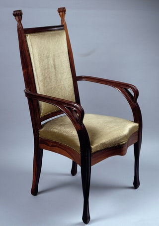 Кресло в стиле арнуво Луи Мажорель . Франция 20 век.