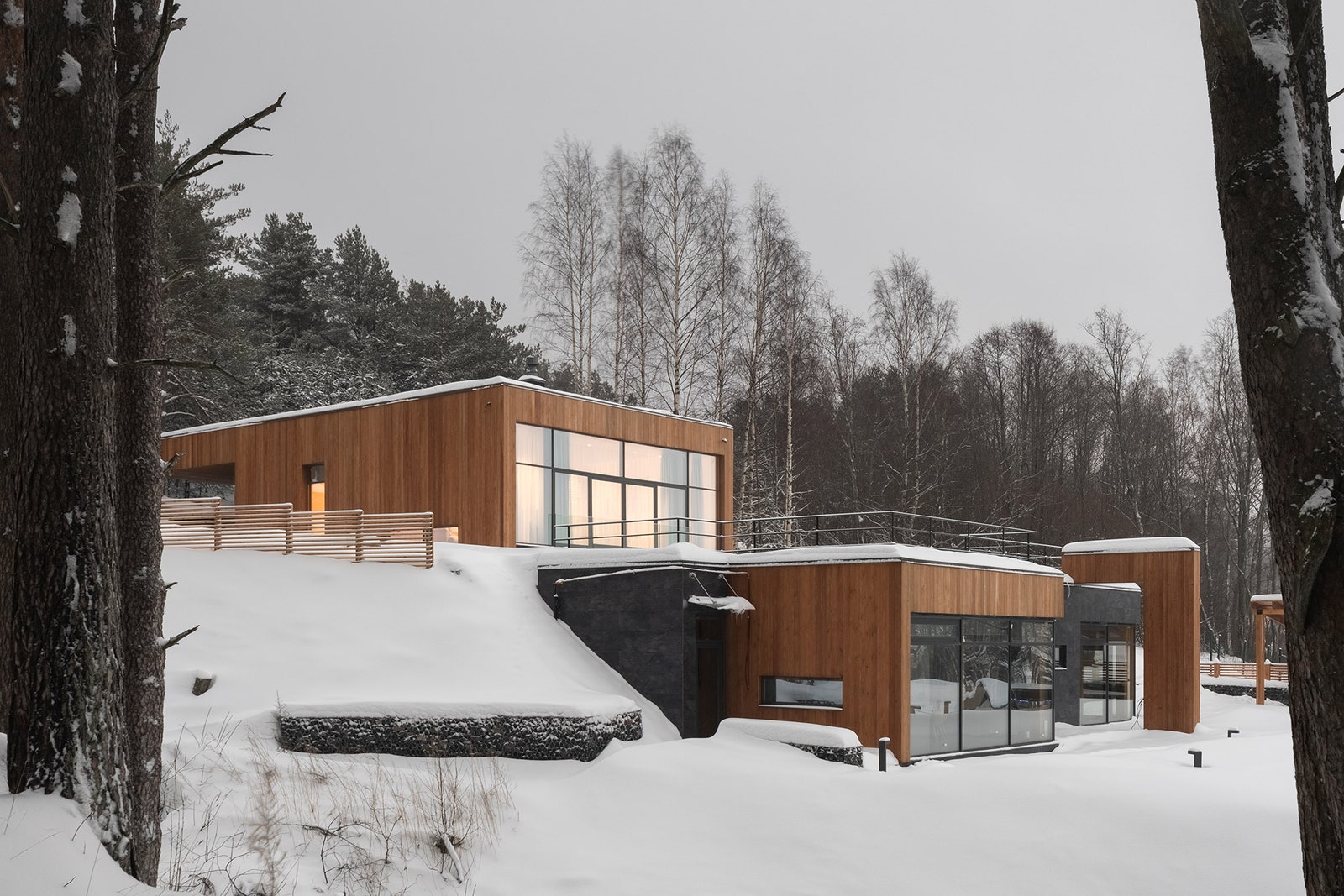 Архитектурный проект дома на берегу Финского залива 250 м²