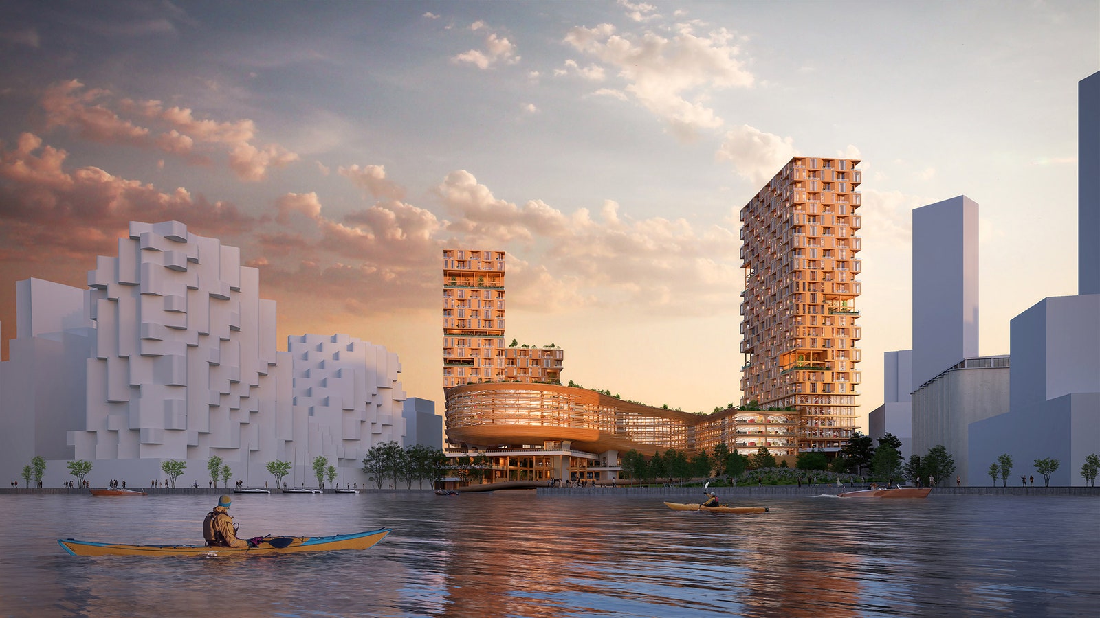 Архитектурный проект многофункционального квартал на набережной Торонто