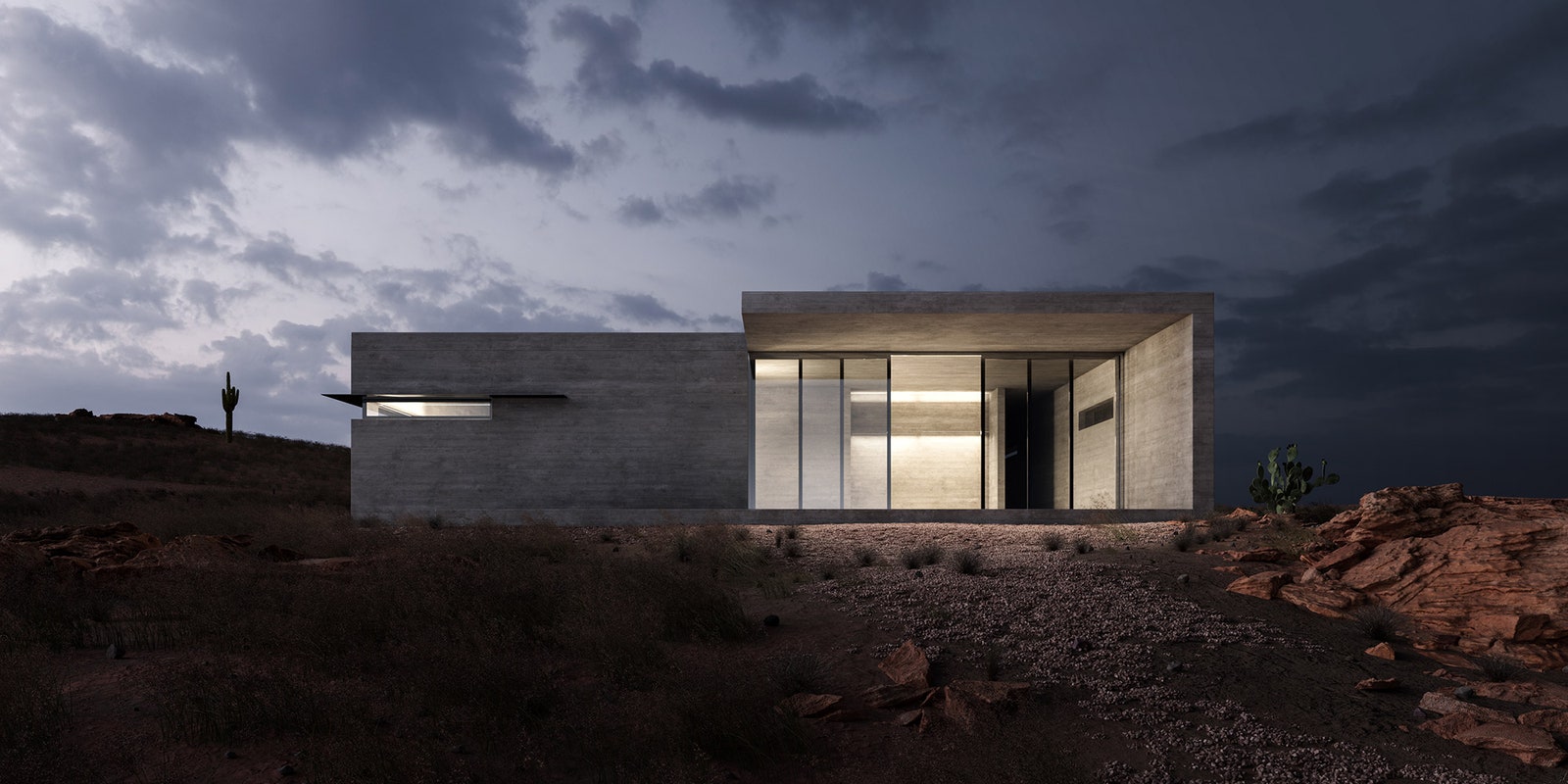 Частный дом из бетона в стиле минимализм от Marc Thorpe Design