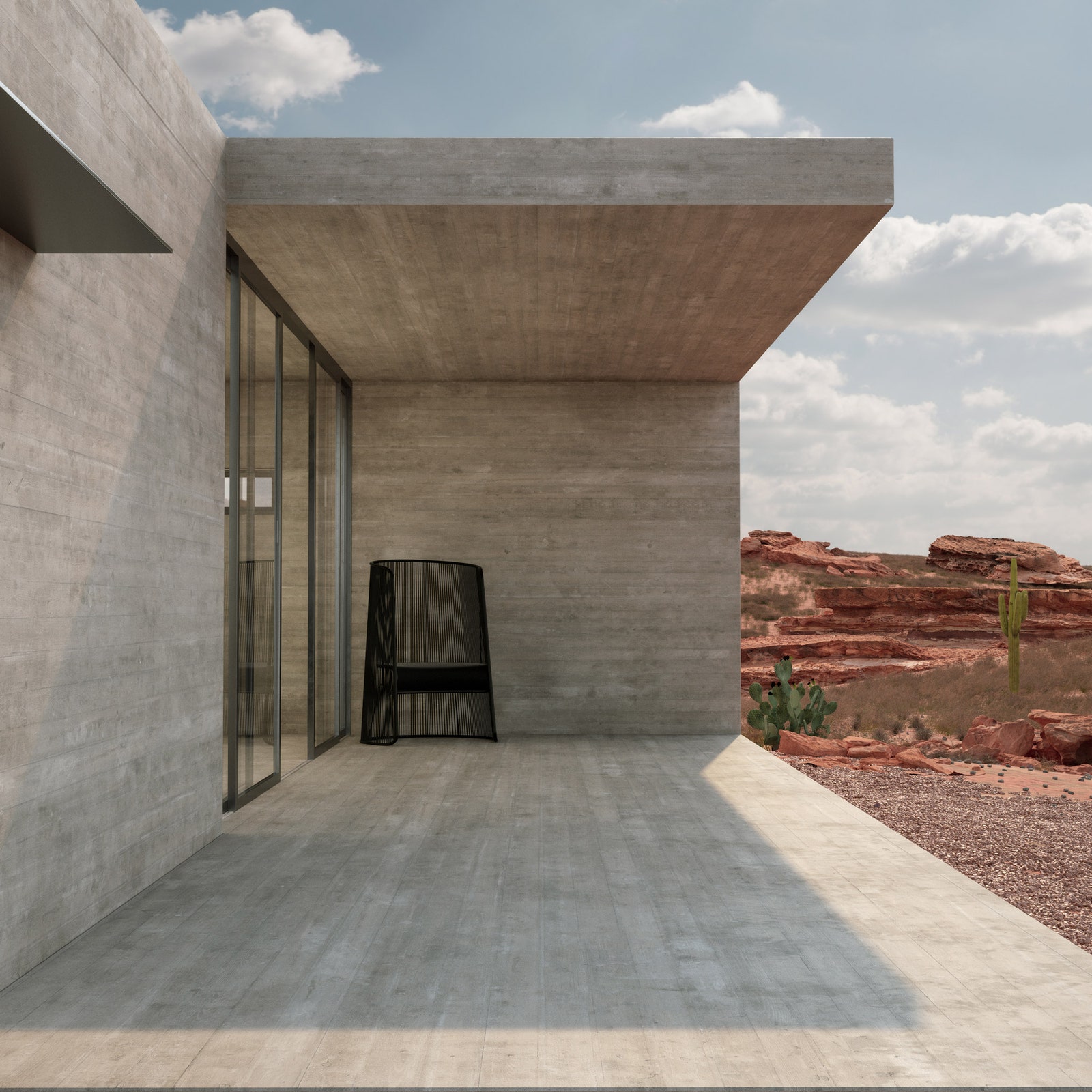 Частный дом из бетона в стиле минимализм от Marc Thorpe Design