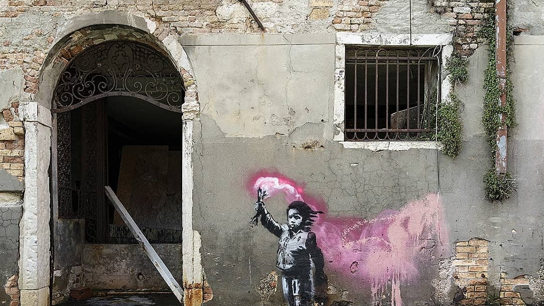 Новое граффити Бэнкси в Венеции