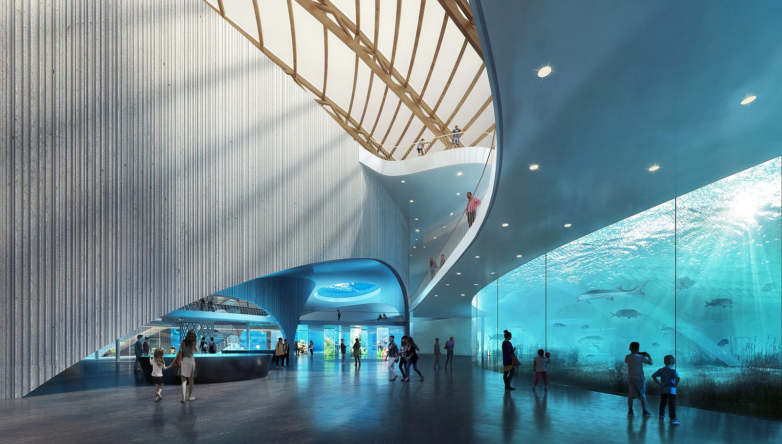 Ennead Architects построит в Китае исследовательский центр с огромным аквариумом