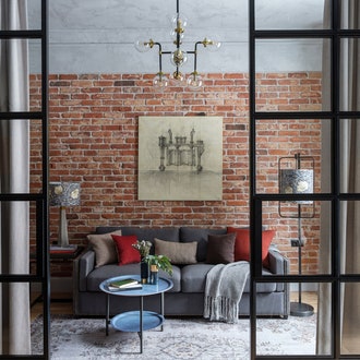 Квартира с атмосферой старой мануфактуры, 76 м²