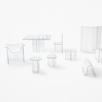 WonderGlass представит на Milan Design Week 2019 стеклянную мебель от Nendo