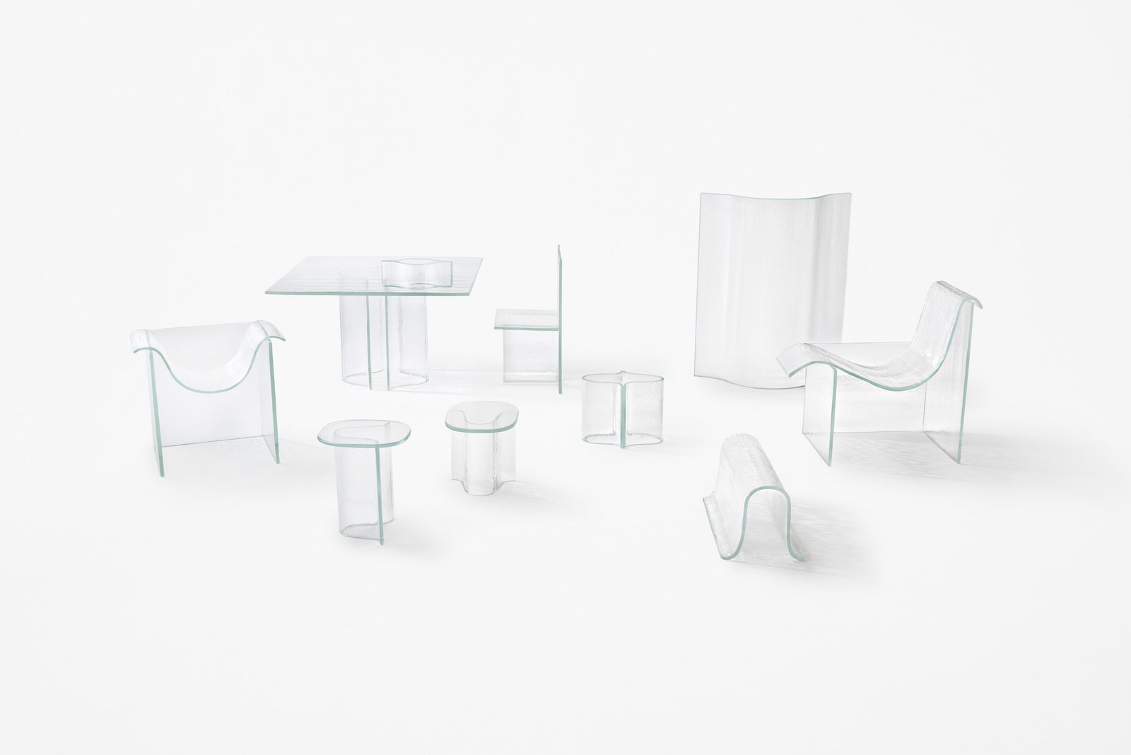 WonderGlass представит на Milan Design Week 2019 стеклянную мебель от Nendo