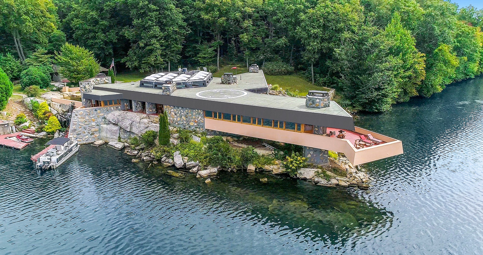 Райт или не Райт частный остров с домами по проекту Фрэнка Ллойда Райта продают за 129 млн долларов