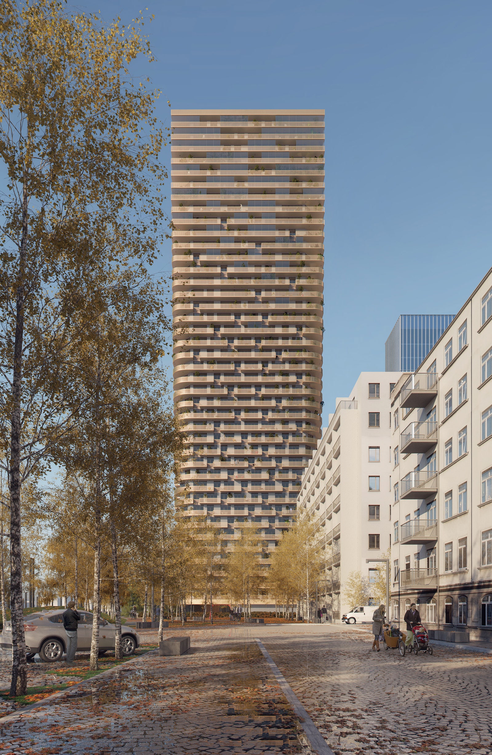 Бюро Mecanoo представило проект нового жилого комплекса во Франкфурте