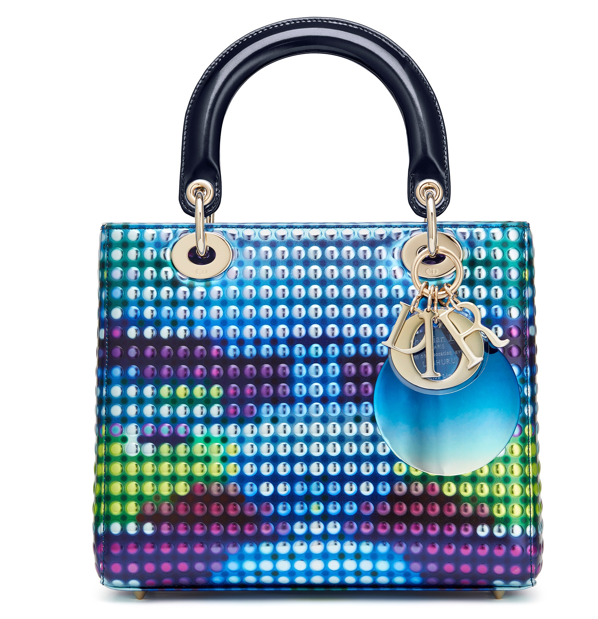 holographic dior bag