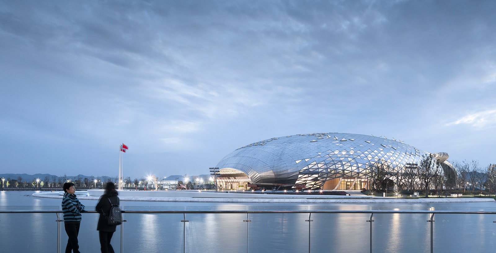 Архитектурный проект здания для проведения форума и новый общественный центр в Хучжоу