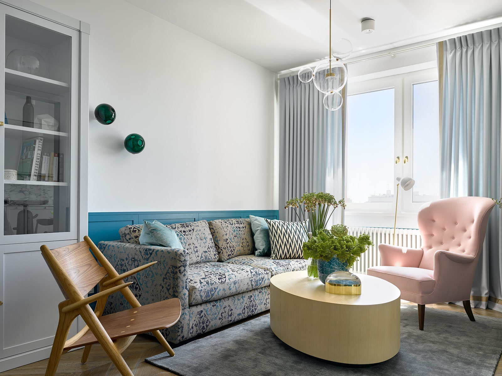 Квартира с яркими акцентами, 56 м²