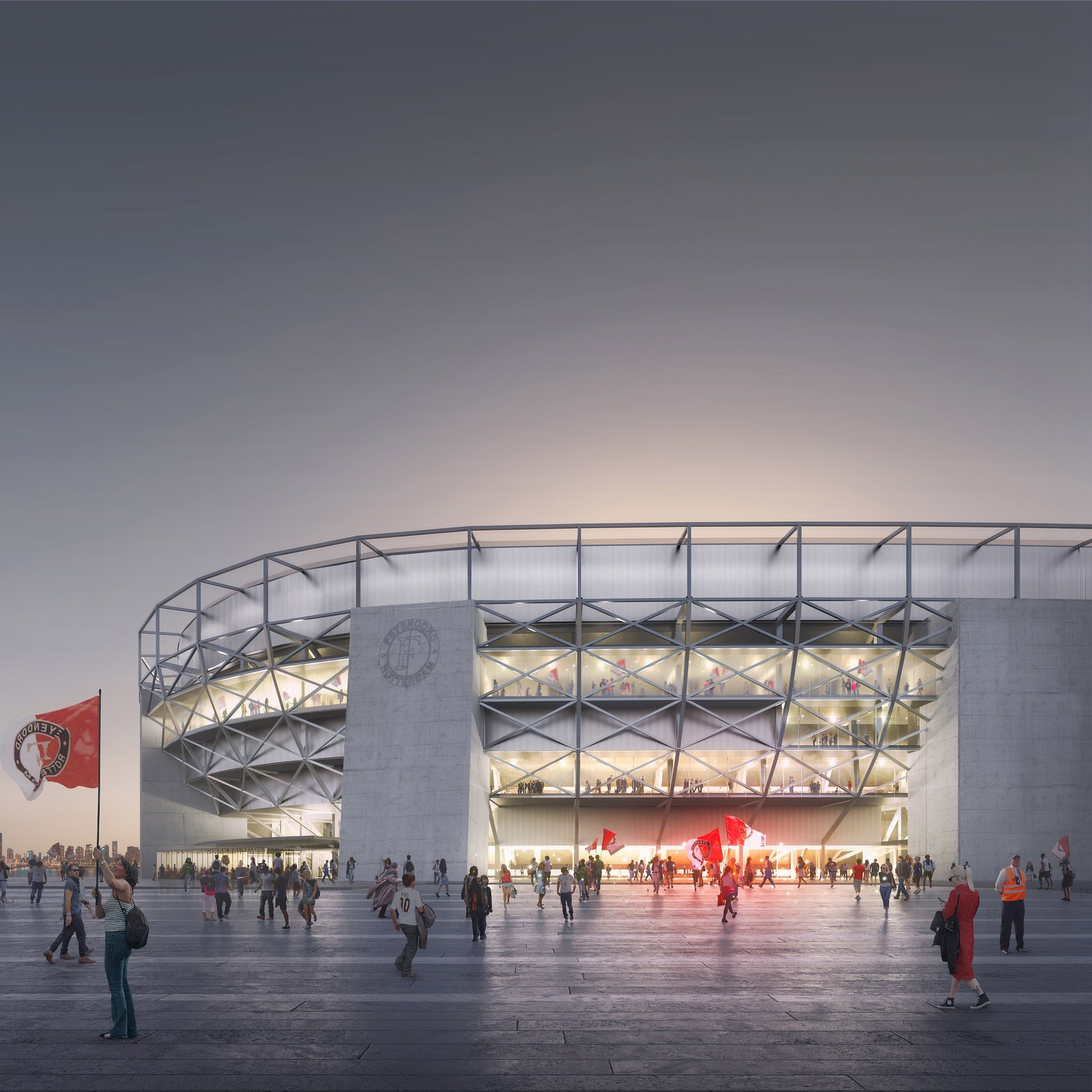 Бюро OMA построит самый большой в Нидерландах футбольный стадион