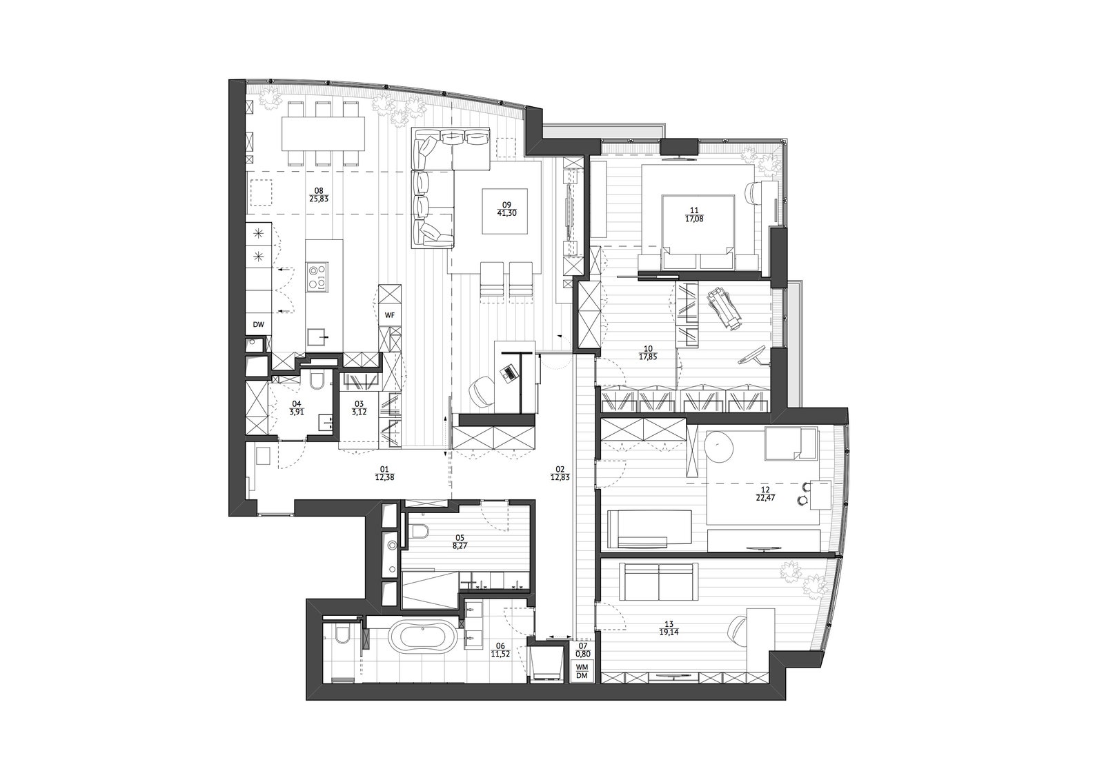 Квартира в Москве по проекту NIDO Interiors
