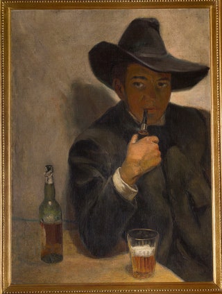 Диего. Автопортрет вnbspшляпе.1907.