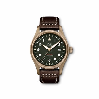 Часы изnbspколлекции Spitfire IWC c мануфактурным калибром 32110nbspи кожаным ремешком. .