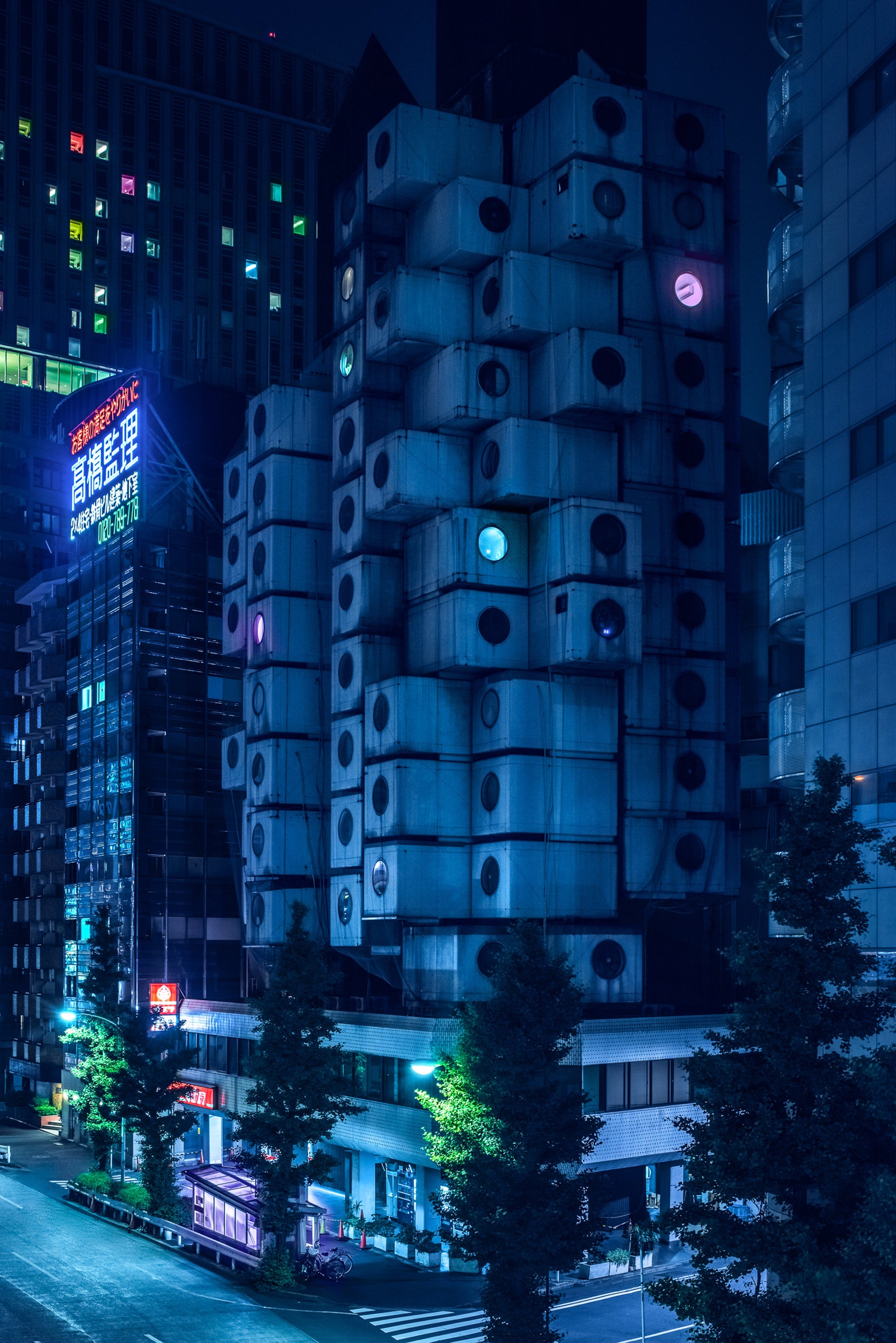 Архитектура в объективе ночной Токио глазами Тома Блэчфорда