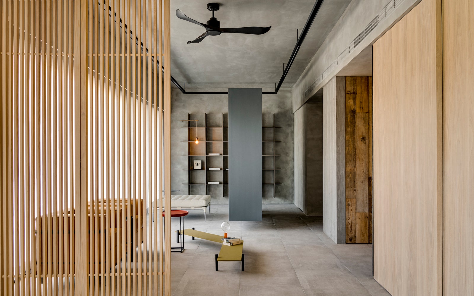Квартира в стиле минимализма в Тайбэ  фото интерьера