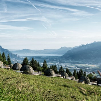 #отпускпообмену: экоотель в горах Швейцарии