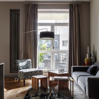 Монохромная квартира по проекту бюро Studio 8, 45 м²