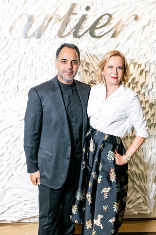 Посол Катара Фахад Мохаммед альАттыйя и Татьяна Торчилина директор бутика Cartier.