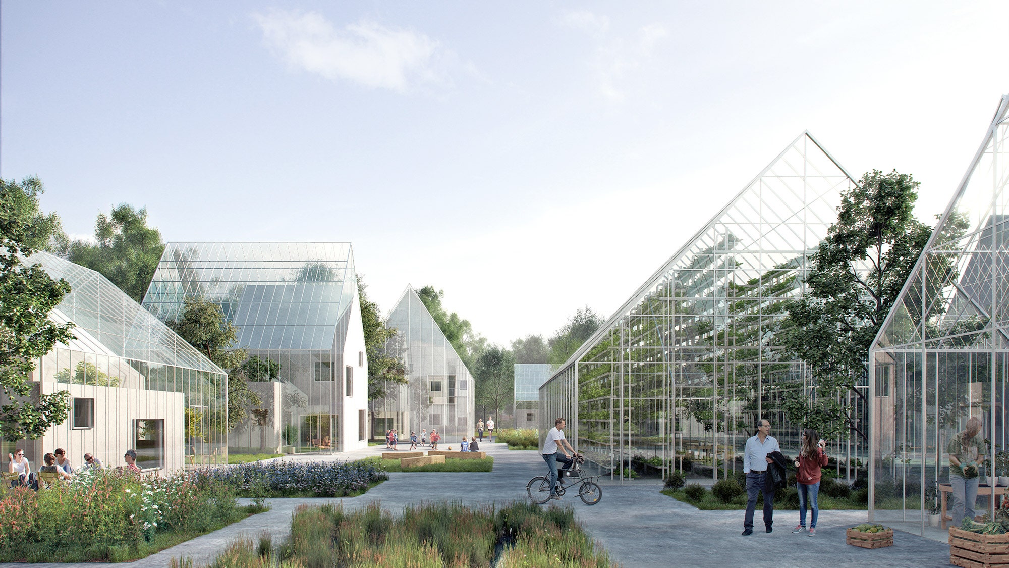 Устойчивая архитектура здания будущего для жителей мегаполисов